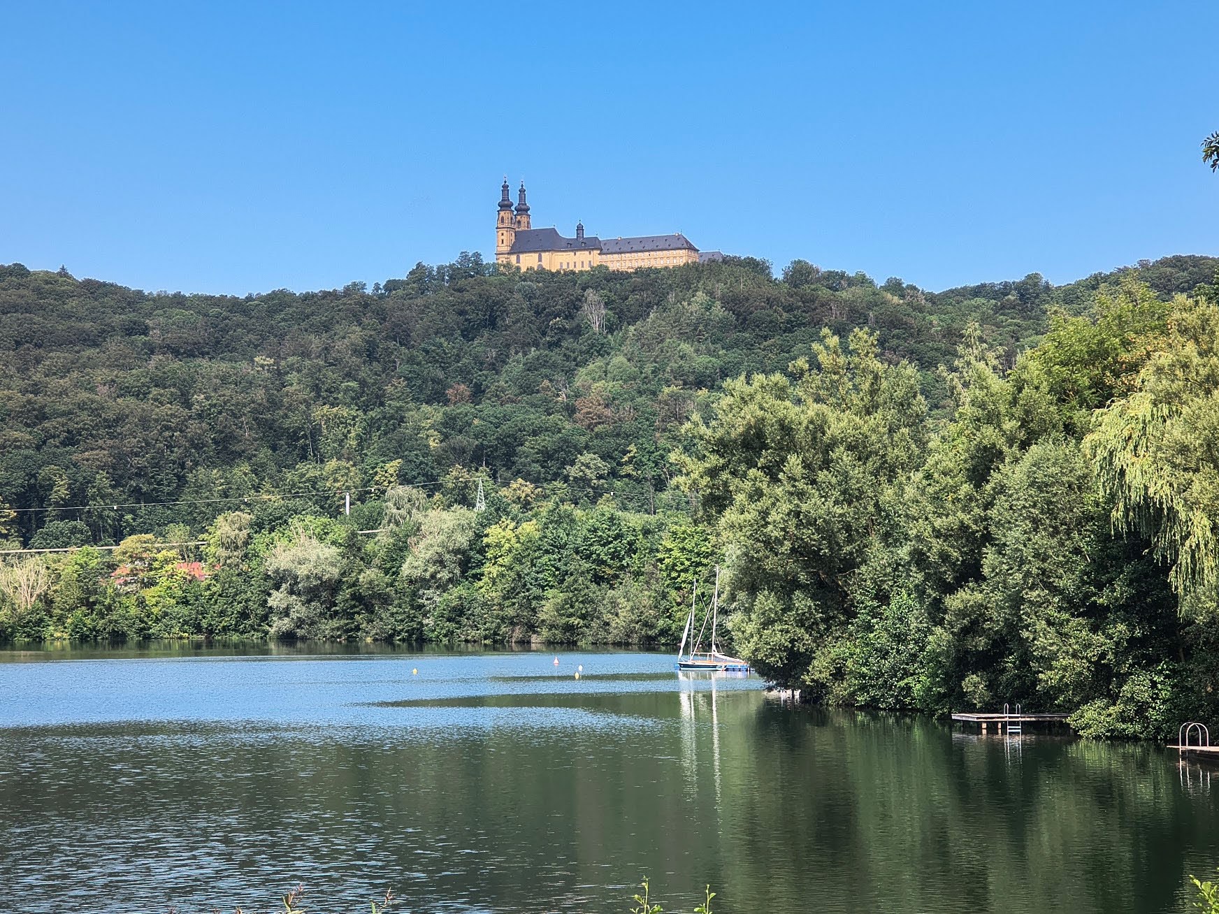 Auf dem Weg zum Kloster Banz.