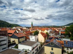 Blick auf die Meininger Innenstadt.