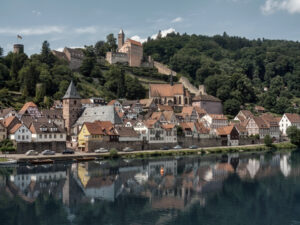 Hirschhorn am Neckar mit gleichnamiger Burg.