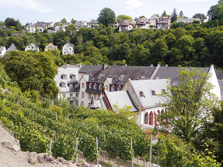 Die Pallottinerhäuser in Ehrenbreitstein sind nach wie vor ein Referenzprojekt der Koblenzer Stadtkernsanierung. Während die aus dem 18. Jahrhundert stammenden Wohngebäude entkernt wurden, blieb die 1883 geweihte neogotische Kapelle komplett erhalten.