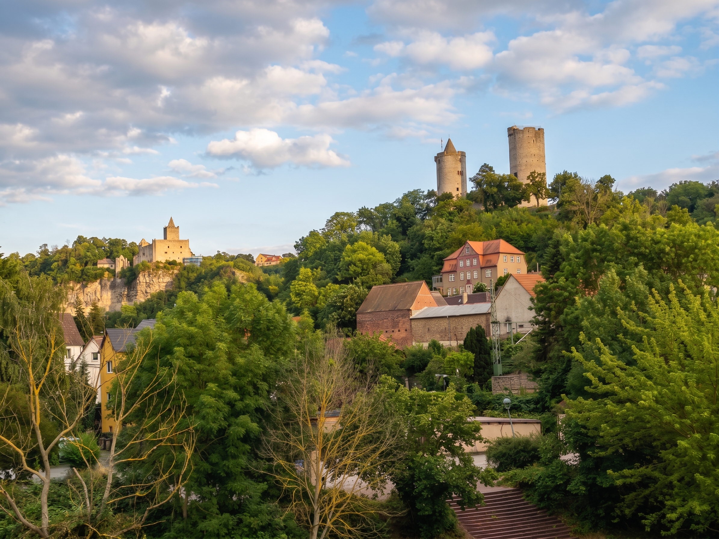 Saaleck und Rudelsburg.