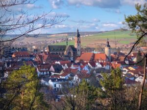 Blick auf Tauberbischofsheim.