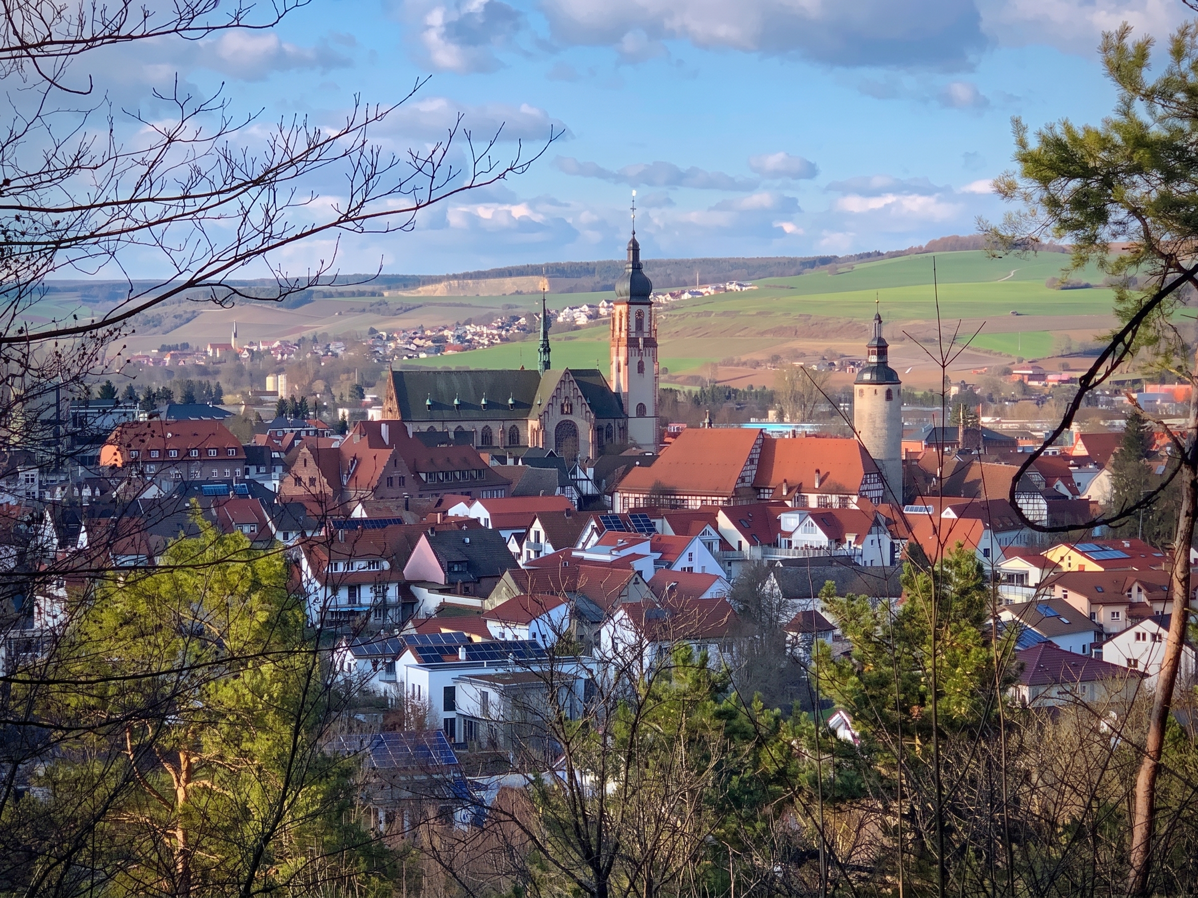 Blick auf Tauberbischofsheim.