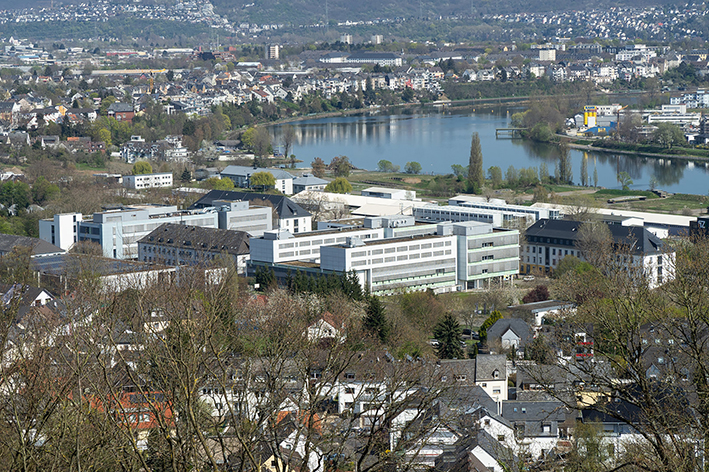 Campus der Universität Koblenz auf dem Gelände der ehemaligen Pionierkaserne in Metternich.