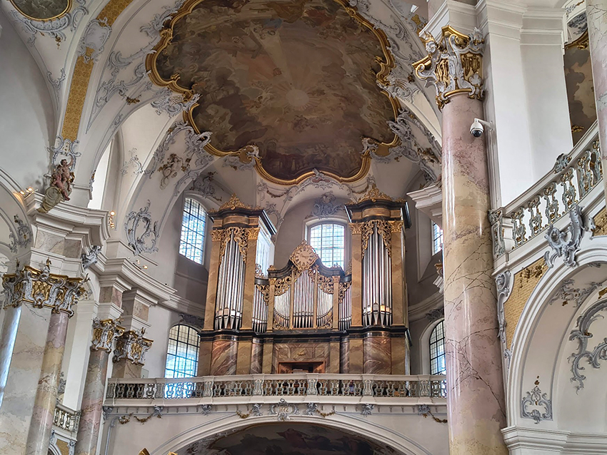 Vierzehnheiligen. Orgelempore.