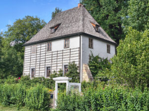 Weimar. Goethes Gartenhaus im Ilmpark.
