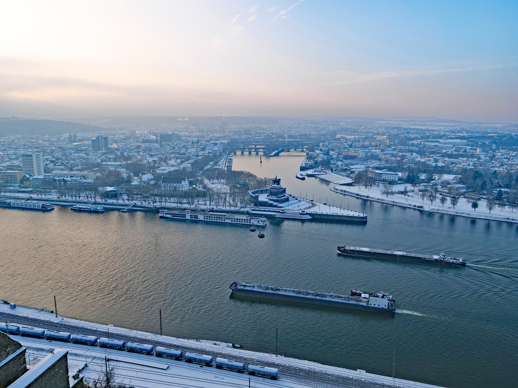 Koblenz im Winter