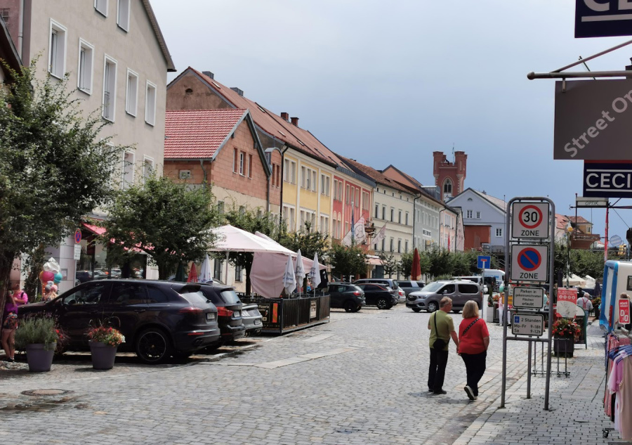 Stadtplatz in Furth im Wald.