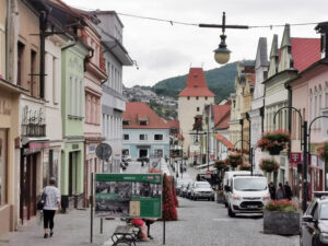 Blick in die Altstadt von Bernau (Beroun).